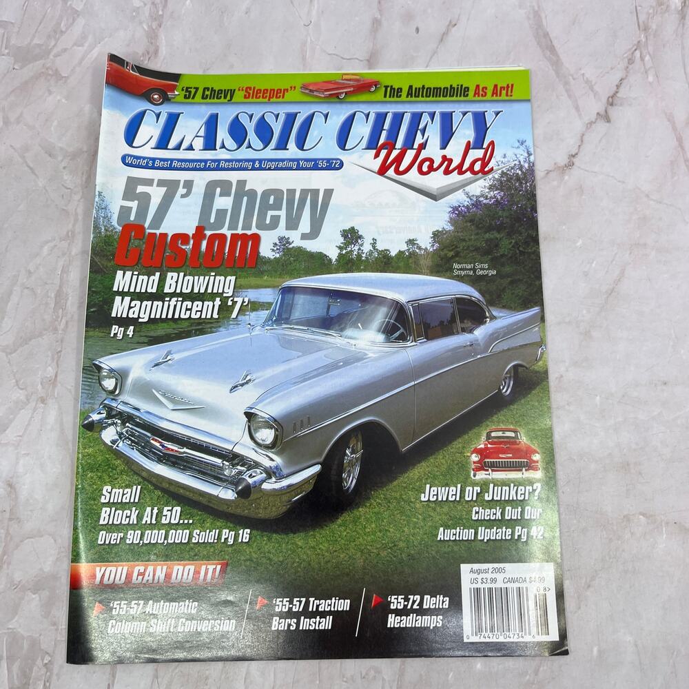 75 Custom Magnificent 7 - Classic Chevy World Magazine - Aug 2005 M29 - Picture 1 of 2